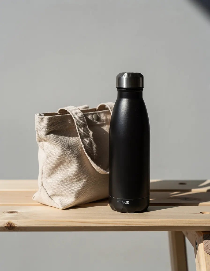 Steel Bottle in black