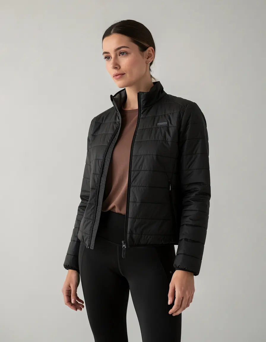 Quilted Studio Jacket in black